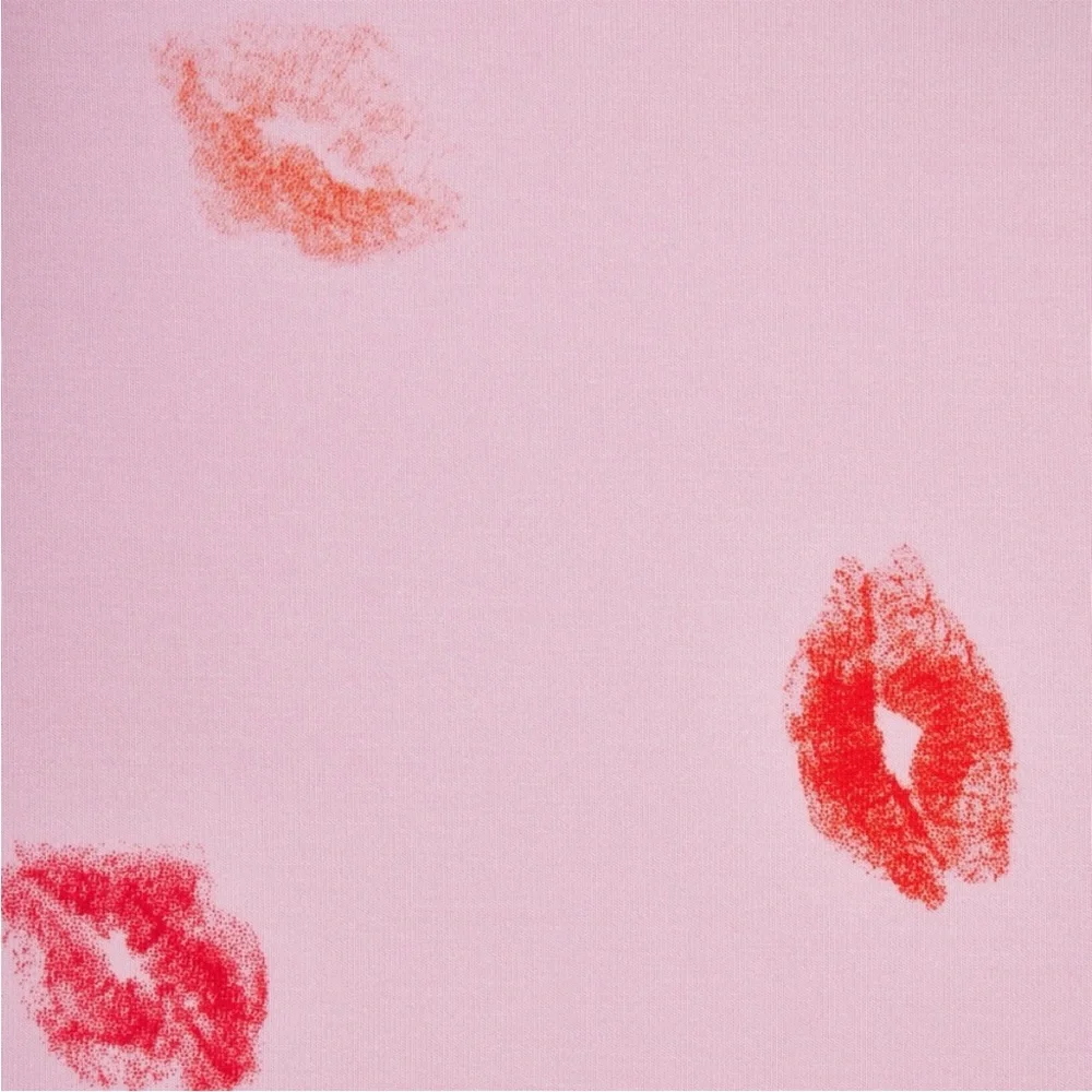 SKIMS VALENTINE’S SLEEP LONG SLEEVE SHIRT IN CHERRY BLOSSOM LIPSTICK XS M - Picture 5 of 7